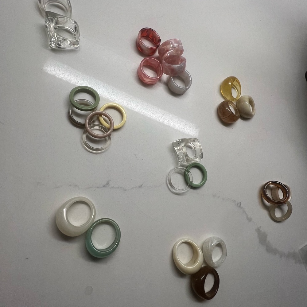 Assorted Resin Rings - Picture 3 of 8